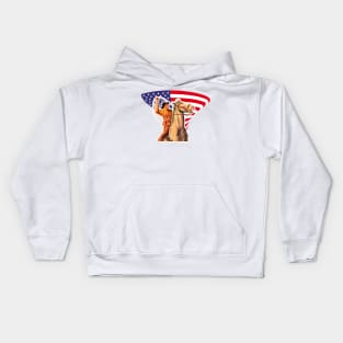 The Patriot of Rodeo - American Cowboy Kids Hoodie